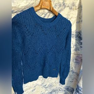 Abercrombie and Fitch Blue Knitted Sweater
